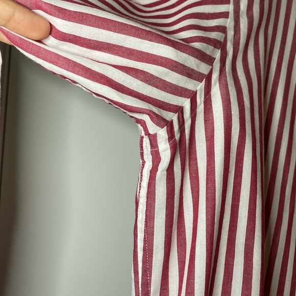 Red striped button down - Picture 7 of 10